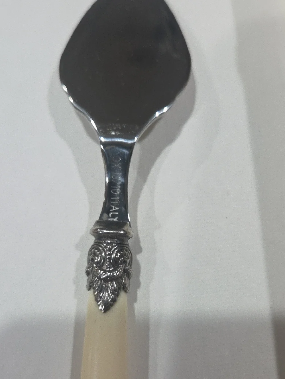 Vintage Inox 18/10 Italy Napoleon Ivory App Set. 3 Piece